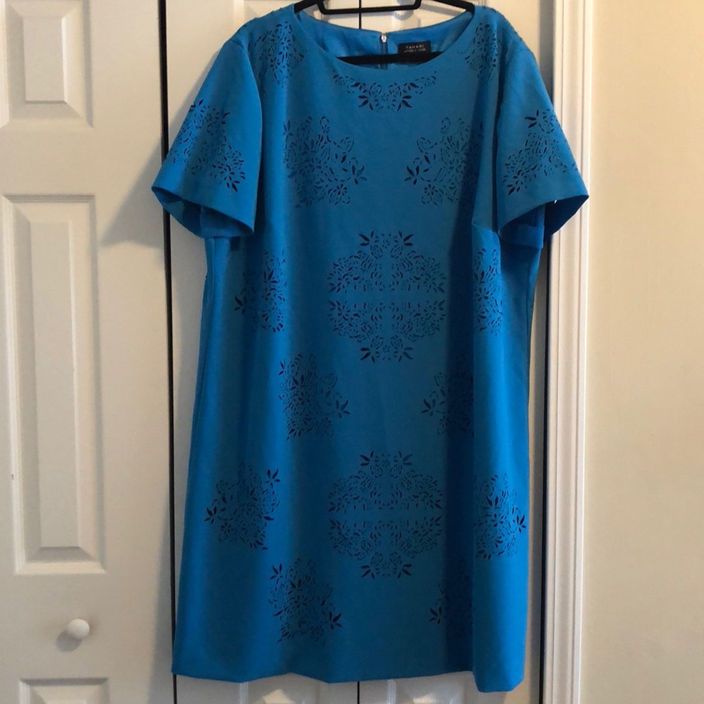 Blue cutout shift dress-worn once!